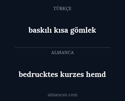 bedrucktes kurzes hemd - baskılı kısa gömlek