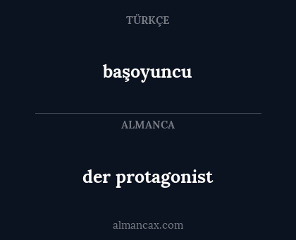 başoyuncu - der protagonist