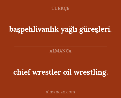 chief wrestler oil wrestling. - başpehlivanlık yağlı güreşleri.