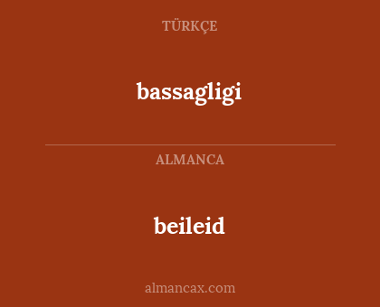 beileid - bassagligi