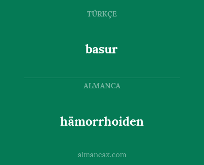 basur - hämorrhoiden