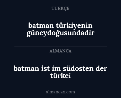 batman ist im südosten der türkei - batman türkiyenin güneydoğusundadir