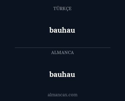 bauhau - bauhau
