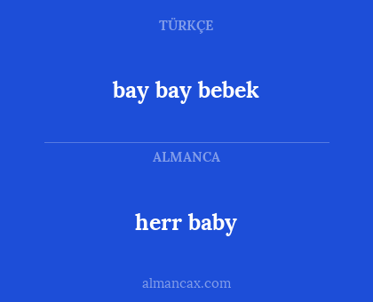 bay bay bebek - herr baby