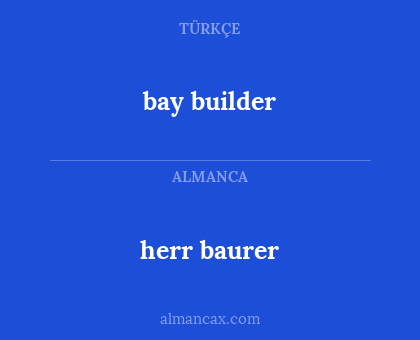 bay builder - herr baurer