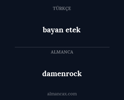 damenrock - bayan etek