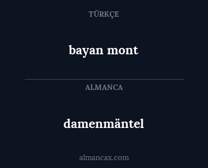 damenmäntel - bayan mont