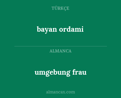 bayan ordami - umgebung frau