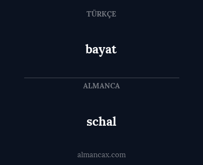 schal - bayat