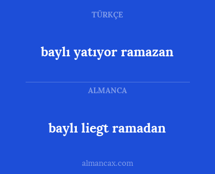 baylı yatıyor ramazan - baylı liegt ramadan
