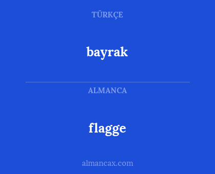 flagge - bayrak