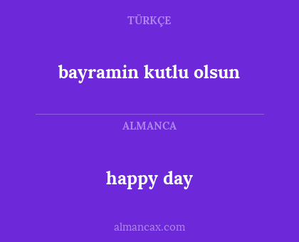 happy day - bayramin kutlu olsun