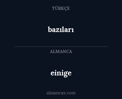 einige - bazıları