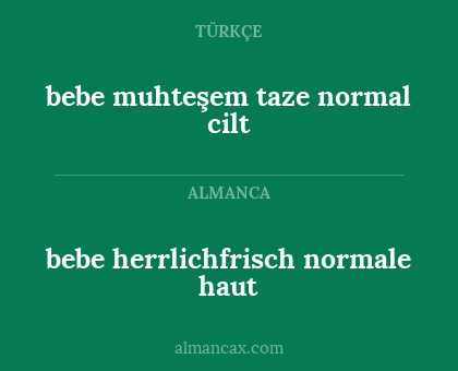 bebe herrlichfrisch normale haut - bebe muhteşem taze normal cilt