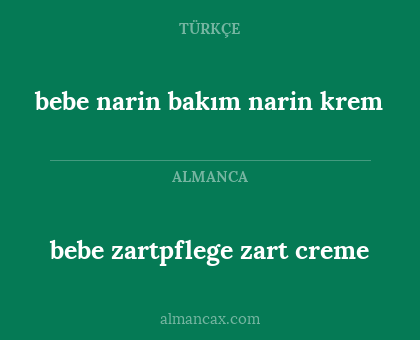 bebe zartpflege zart creme - bebe narin bakım narin krem
