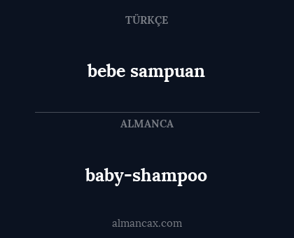 bebe sampuan - baby-shampoo
