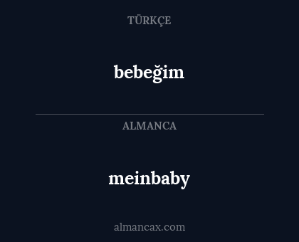 bebeğim - meinbaby