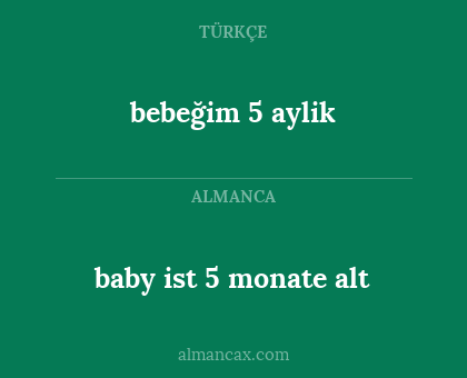 baby ist 5 monate alt - bebeğim 5 aylik
