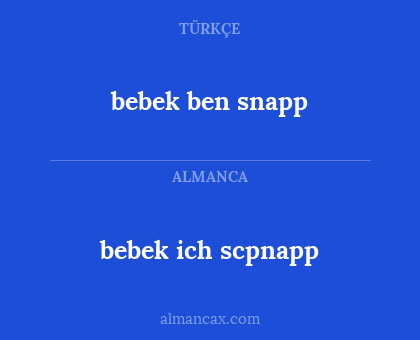 bebek ben snapp - bebek ich scpnapp