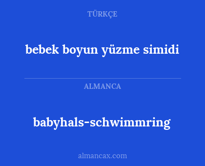bebek boyun yüzme simidi - babyhals-schwimmring