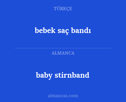 baby stirnband - bebek saç bandı