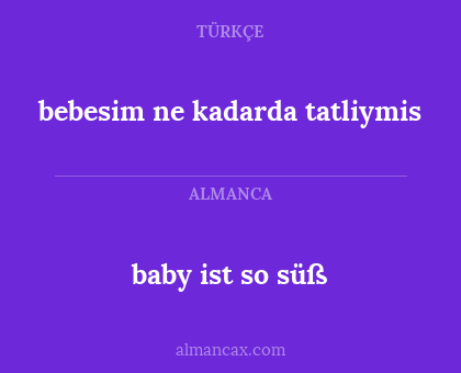 bebesim ne kadarda tatliymis - baby ist so süß
