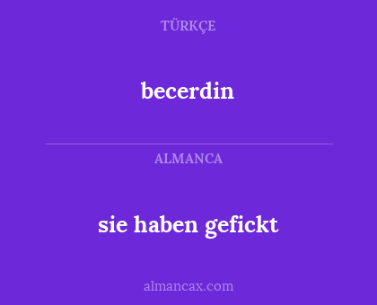 becerdin - sie haben gefickt