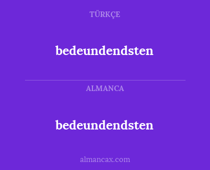 bedeundendsten - bedeundendsten