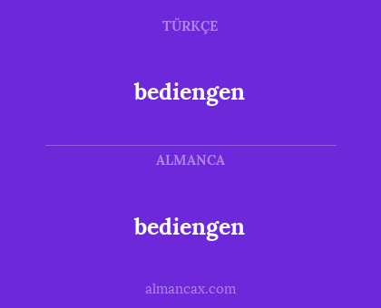 bediengen - bediengen