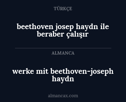 werke mit beethoven-joseph haydn - beethoven josep haydn ile beraber çalışır