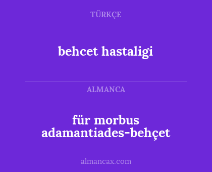 behcet hastaligi - für morbus adamantiades-behçet