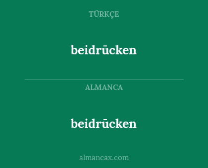 beidrūcken - beidrūcken