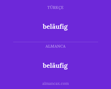 beläufig - beläufig