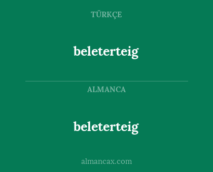 beleterteig - beleterteig