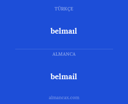 belmail - belmaıl