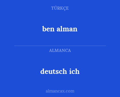 deutsch ich - ben alman