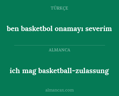 ben basketbol onamayı severim - ich mag basketball-zulassung