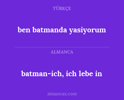 ben batmanda yasiyorum - batman-ich, ich lebe in