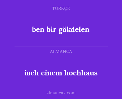 ben bir gökdelen - i̇ch einem hochhaus