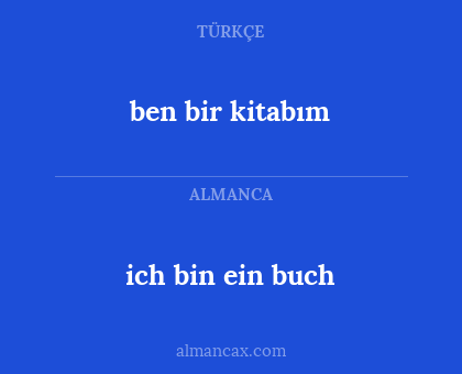 ich bin ein buch - ben bir kitabım