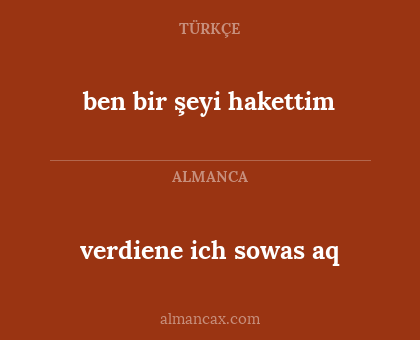 ben bir şeyi hakettim - verdiene ich sowas aq