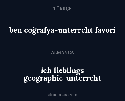 ben coğrafya-unterrcht favori - ich lieblings geographie-unterrcht