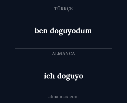 ben doguyodum - ich doguyo