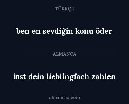 ben en sevdiğin konu öder - i̇st dein lieblingfach zahlen
