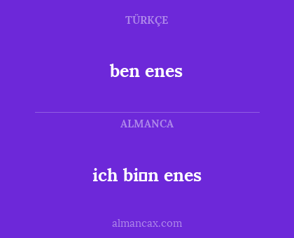 ben enes - ich bi̇n enes