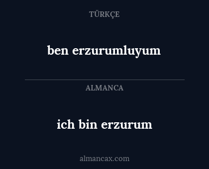 ich bin erzurum - ben erzurumluyum