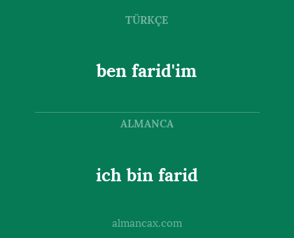 ich bin farid - ben farid'im