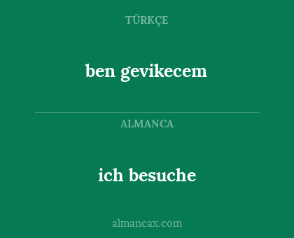 ben gevikecem - ich besuche