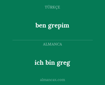 ich bin greg - ben grepim