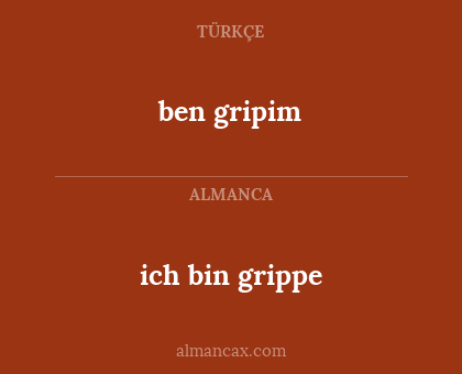 ich bin grippe - ben gripim